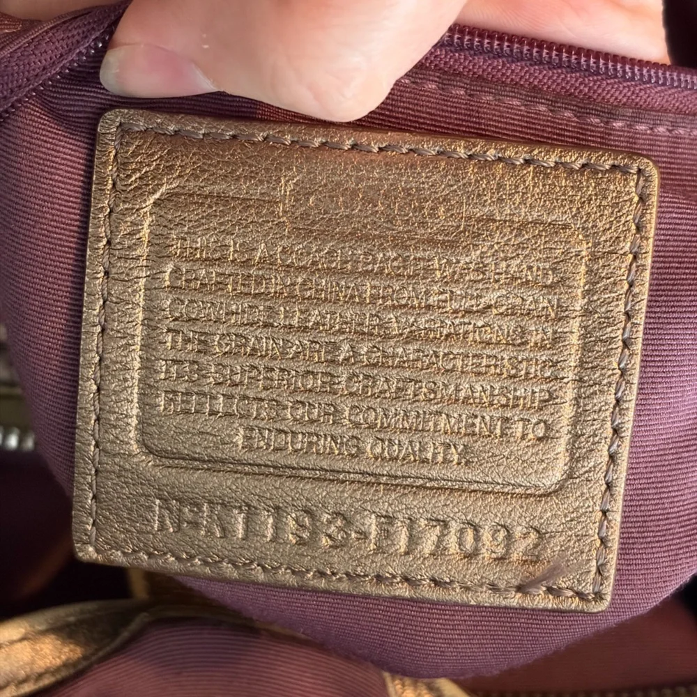Bronze Coach Soho Lynn Shoulder Bag - F17092